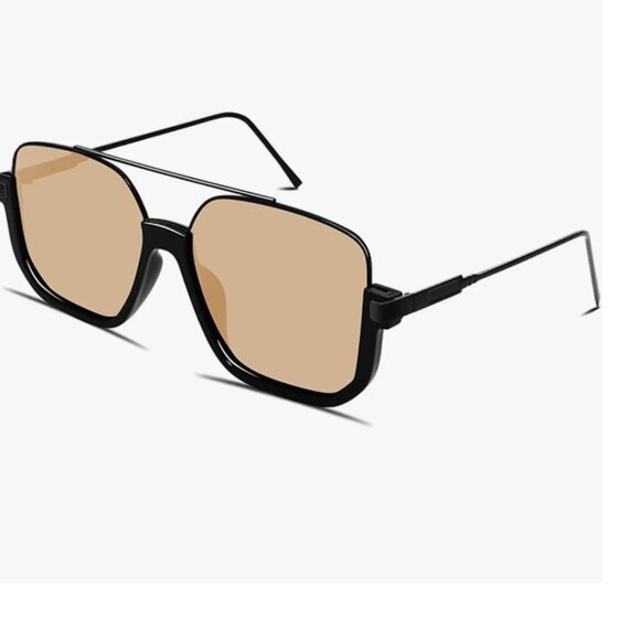 Fashion brown clear sunglasses/glasses main image 8